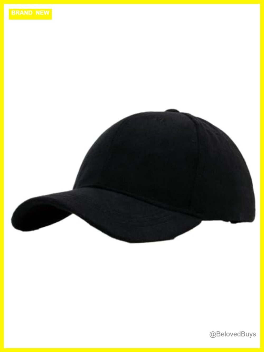 Vintage Faux Suede Baseball Cap Adjustable Classic 6-Panel Hat